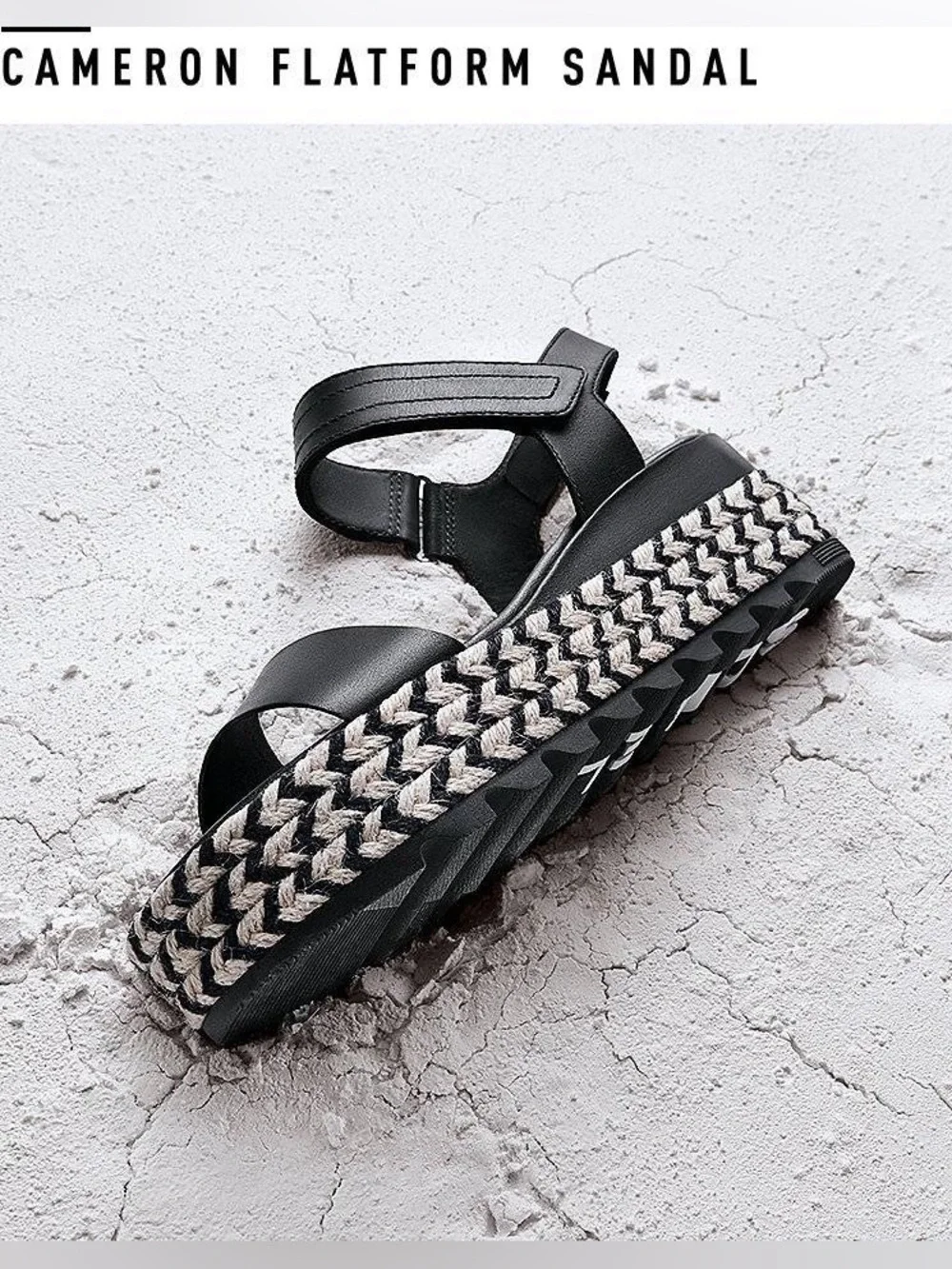 Sorel Cameron Flatform Sandals with Braided Sole